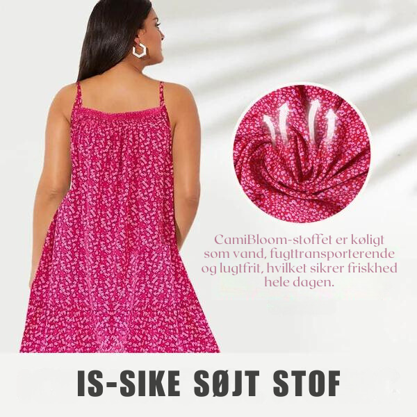 Maja - Camisole-kjole med blomsterprint
