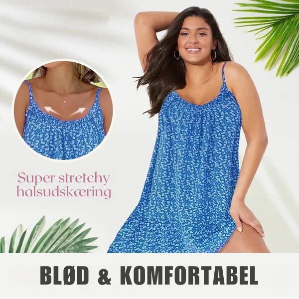 Maja - Camisole-kjole med blomsterprint